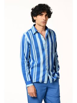 TERRA LUNA - Alto Lite Full Sleeves Blue Shirt