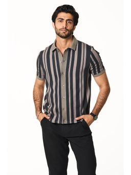TERRA LUNA - Palma Half Sleeves Black Shirt