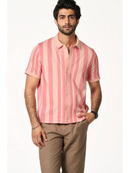 TERRA LUNA - Palma Half Sleeves Pink Shirt