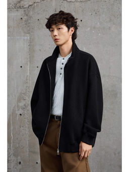 Weezy - Black Zip Up Bomber Jacket