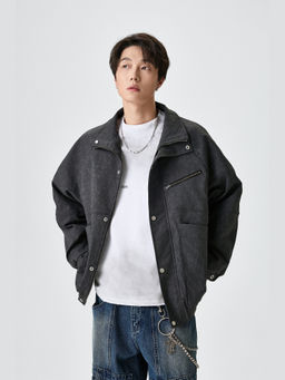Weezy - Relaxed Fit Dark Grey Jacket