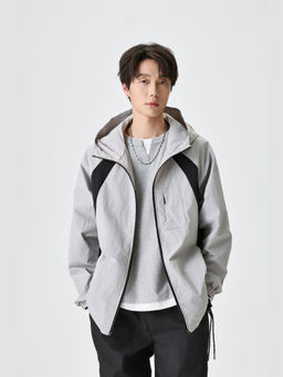 Weezy - Unisex Light Hooded Grey Track Jacket