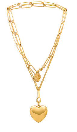 Jenny Bird - X Revolve Puffy Heart Chain Necklace