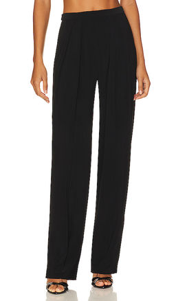 Norma Kamali - Tapered Pleated Trouser