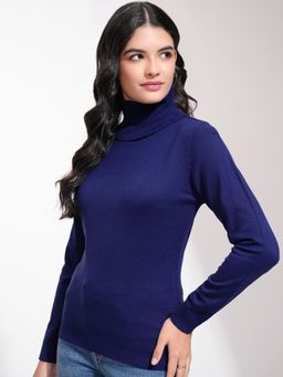 TOKYO TALKIES - Women Blue Pullover Sweater