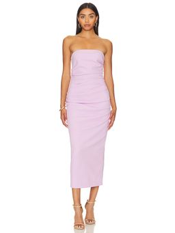 Misha - Calandra Draped Midi Dress