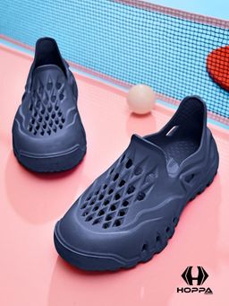 HOPPA - Kids Navy Blue Alpha Clogs