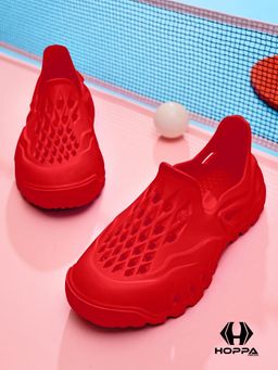 HOPPA - Kids Red Alpha Clogs