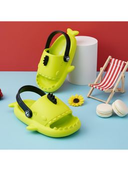 HOPPA - Kids Green Baby Shark Clogs