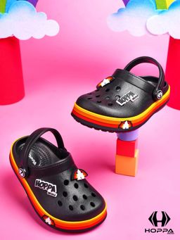 HOPPA - Kids Black Castle Clogs