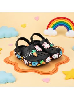 HOPPA - Kids Black Easter Bunny Clogs