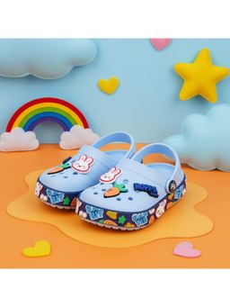 HOPPA - Kids Blue Easter Bunny Clogs