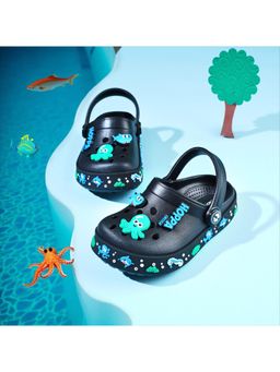 HOPPA - Kids Black Octo Clogs