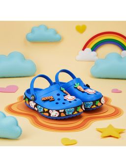 HOPPA - Blue Synthetic Round Toe Pair Of Clogs