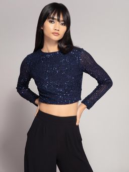 Twenty Dresses by Nykaa Fashion - Blue Living In A Blue World Top