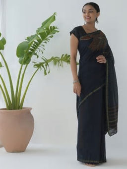 Fabindia - Cotton Silk Hand Paint Sari