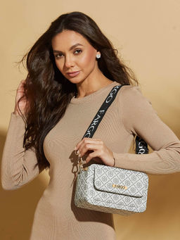 FARGO - Women Silver Sling Bag with Detachable Strap (S)