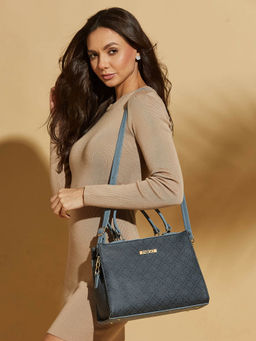 FARGO - Stylish Dark Grey Handbag with Detachable Strap (S)
