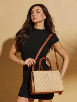 FARGO - Stylish Brown Handbag with Detachable Strap (S)