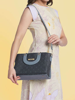 FARGO - Women Grey Handbag with Detachable Strap (S)
