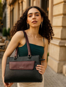 FARGO - Verve Black Tote Bag 14' Laptop Compartment (S)