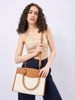 FARGO - Emma Canvas and Vegan Leather Handbag (S)