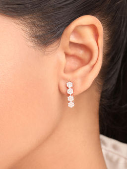 Zavya - Nature’S Grace Rose Gold Plated 925 Sterling Silver Earrings