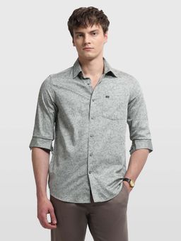 Arrow Sports - Grey Chelsea Slim Fit Sage and Sun Shirt