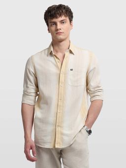 Arrow Sports - Beige Chelsea Stripes Slim Fit Sage and Sun Shirt