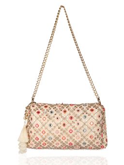 Fuchsia by Aashka Mehta - Multi-Color Mirror Work Sling Bag