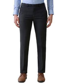 Park Avenue - Grey Solid Regular Fit Trouser