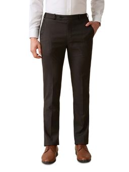 Park Avenue - Brown Solid Regular Fit Trouser