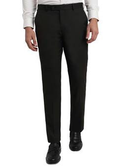 Park Avenue - Charcoal Solid Regular Fit Trouser
