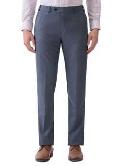 Park Avenue - Grey Solid Regular Fit Trouser