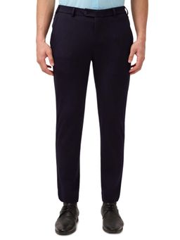 Park Avenue - Blue Solid Slim Fit Trouser