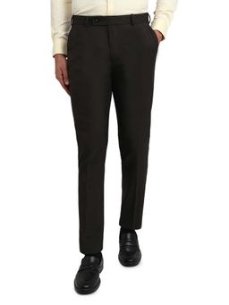 Raymond - Brown Solid Slim Fit Trouser
