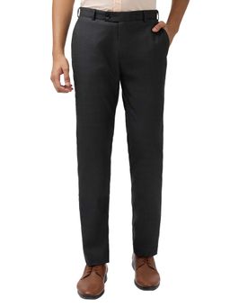 Raymond - Grey Solid Regular Fit Trouser