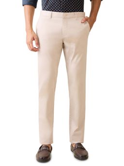 Parx - Grey Solid Regular Fit Trouser