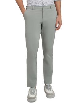 Parx - Grey Solid Regular Fit Trouser