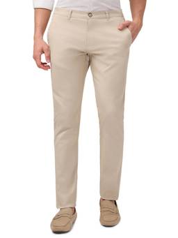 Parx - Off White Solid Regular Fit Trouser