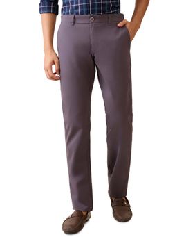 Parx - Grey Solid Regular Fit Trouser