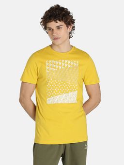 Puma - X1der Star Logo Core Mens Yellow T-shirt