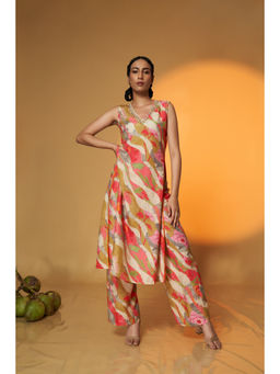 THREE-THREE - Brisa Marinha Floral Print Co-Ord Set