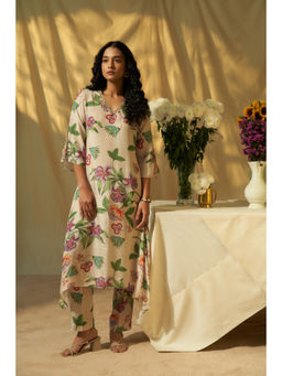 THREE-THREE - Horizonte Azul Floral Print Co-Ord Set