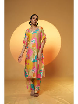 THREE-THREE - Sereia Azul Floral Print Co-Ord Set