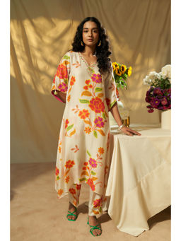 THREE-THREE - Sopro Marinho Floral Print Co-Ord Set