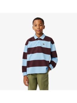 Lacoste - Multi-Color Contrast Stripe Pique Rugby Shirt