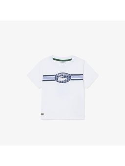Lacoste - Monogram Print Cotton T-Shirt