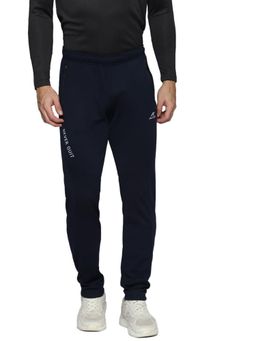 Alcis - Men Navy Blue Solid Slim Fit Track Pants