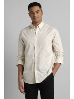 Simon Carter - Yellow Stripes Collar Neck Shirt